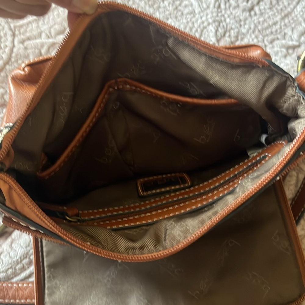 B.O.C born Concepts Crossbody Shoulder bag/ travel leather / crochet bag EUC - Picture 6 of 11